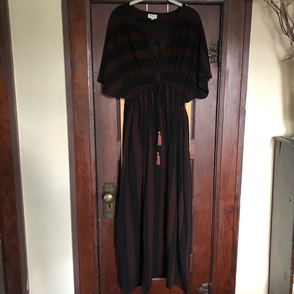 Striped Bohemian Maxi Dress